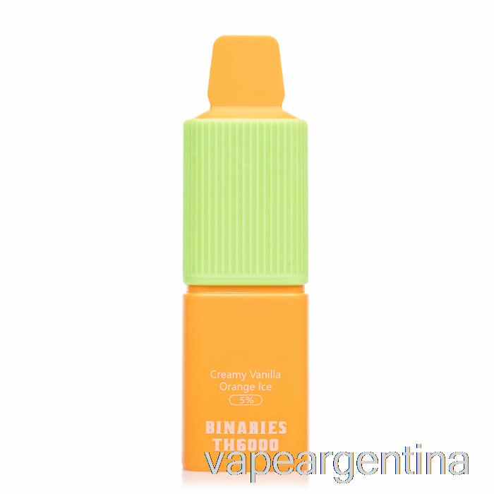 Horizonte Binarios Th6000 Desechable Cremoso Vainilla Naranja Hielo Vape Argentina